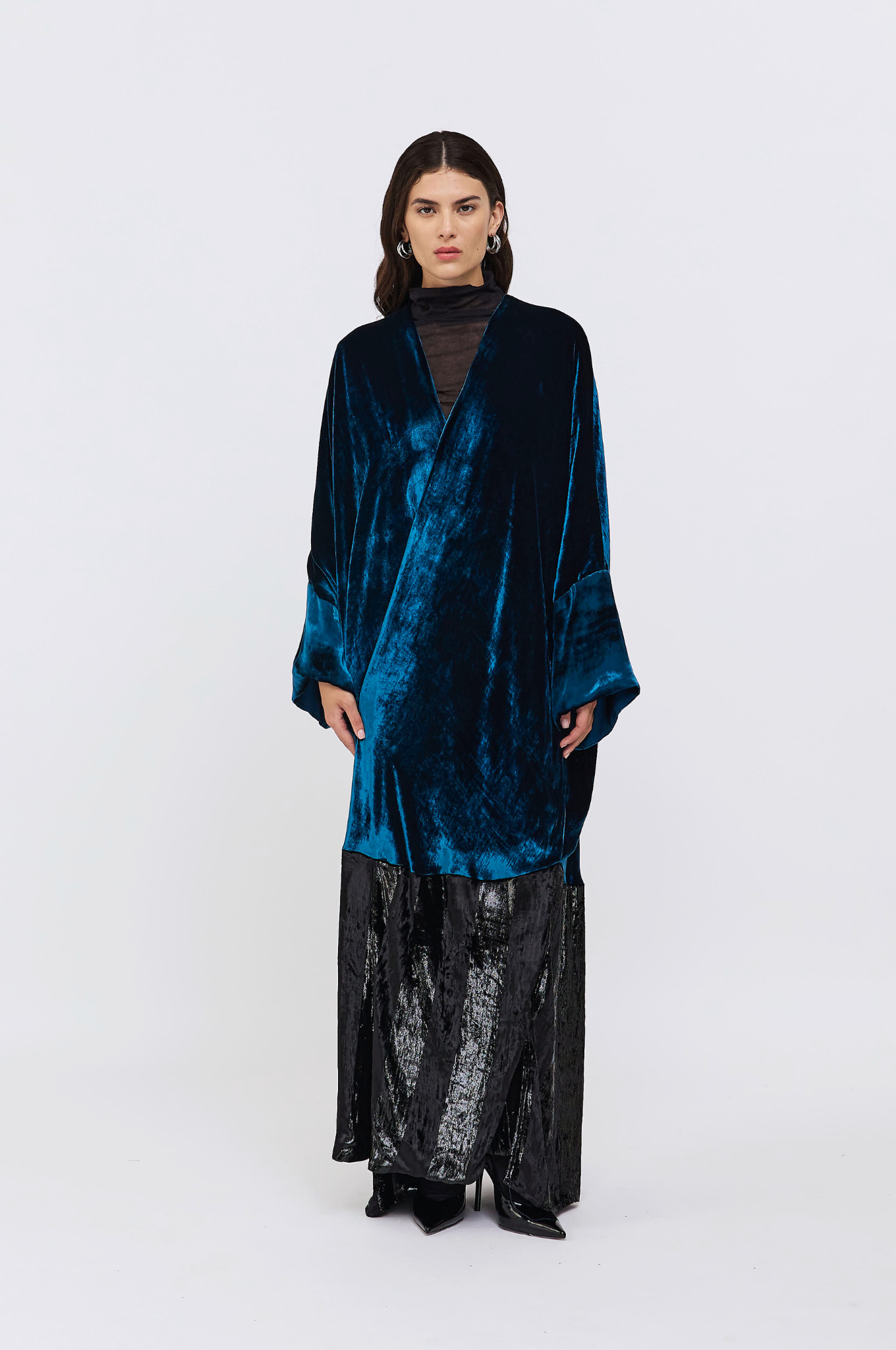 NYLA VELVET - BLUE/BLACK