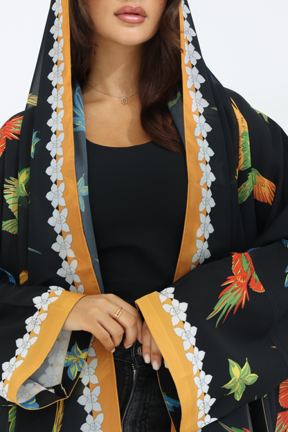 BIRDS OF PARADISE IN BLACK