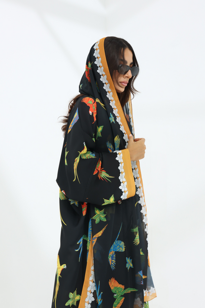 BIRDS OF PARADISE IN BLACK